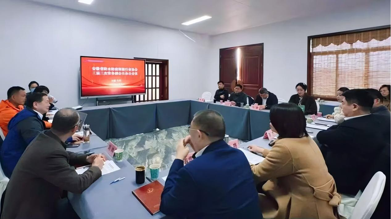 安徽省防水防腐保温行业协会三届三次常务副会长办公会议召开