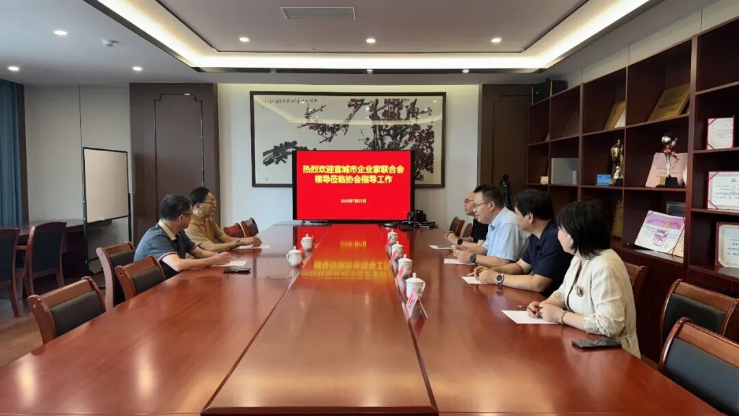 宣城市企业家联合会领导一行莅临我会座谈交流并走访会员企业